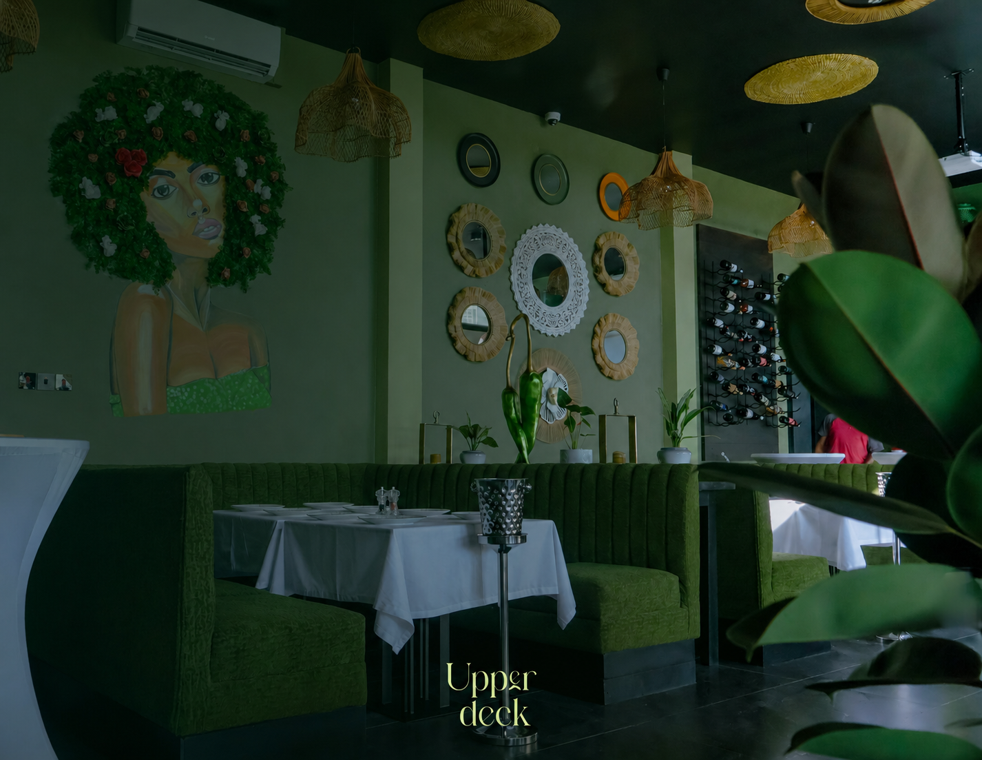 A table set at Upper Deck, Masaki